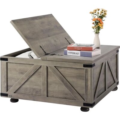 Vevor Farmhouse 36" Coffee Table with Hidden Storage Vevor Farmhouse 36" Coffee Table with Hidden Storage