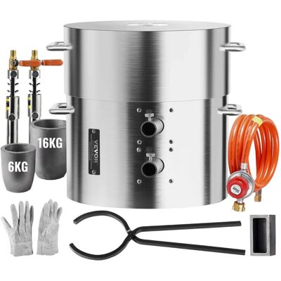 Vevor Propan-Schmelzofen-Kit - Doppelbrenner 35LBS Gießerei Vevor Propan-Schmelzofen-Kit - Doppelbrenner 35LBS Gießerei