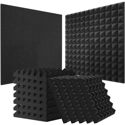 Panneaux de Mousse Acoustique VEVOR - Pack de 36 - 12x12x2 Pouces - Murs et Plafonds de Studio - Publicité Panneaux de Mousse Acoustique VEVOR - Pack de 36 - 12x12x2 Pouces - Murs et Plafonds de Studio - Publicité
