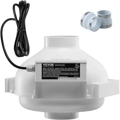 Système de Ventilation VEVOR pour la Réduction du Radon - 60 CFM - 305x320x235mm - Publicité Système de Ventilation VEVOR pour la Réduction du Radon - 60 CFM - 305x320x235mm - Publicité