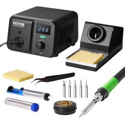 Station de Soudure VEVOR avec Écran LCD - 70W, 195x160x110mm, Noir - Publicité Station de Soudure VEVOR avec Écran LCD - 70W, 195x160x110mm, Noir - Publicité