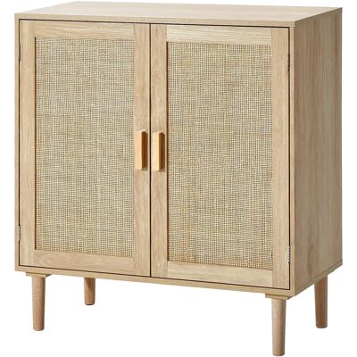 Vevor Gabinete de Ratán Natural - Estantes Ajustables y Estilo Vintage Vevor Gabinete de Ratán Natural - Estantes Ajustables y Estilo Vintage
