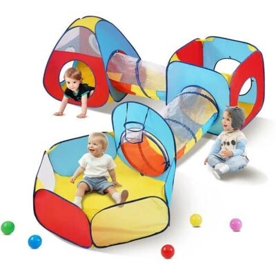 Tente de Jeu pour Enfants Vevor 5 en 1 avec Panier de Basket - Intérieur/Extérieur - Publicité Tente de Jeu pour Enfants Vevor 5 en 1 avec Panier de Basket - Intérieur/Extérieur - Publicité