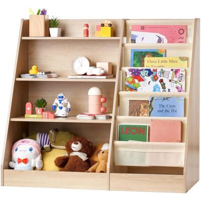 Libreria in legno per bambini Vevor - 4 livelli per libri e giocattoli Libreria in legno per bambini Vevor - 4 livelli per libri e giocattoli