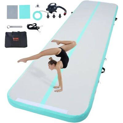Vevor Colchoneta de Aire para Gimnasia - Verde - 13 pies inflable Vevor Colchoneta de Aire para Gimnasia - Verde - 13 pies inflable