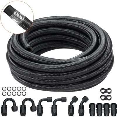 Kit Tubo del Carburante Vevor 20 ft - Resistente alla Pressione - Tipo di Carburante: Multiplo Kit Tubo del Carburante Vevor 20 ft - Resistente alla Pressione - Tipo di Carburante: Multiplo
