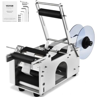 Machine d'Étiquetage Semi-Automatique VEVOR - Pour Bouteilles Rondes - 20-50 Unités/Min - Publicité Machine d'Étiquetage Semi-Automatique VEVOR - Pour Bouteilles Rondes - 20-50 Unités/Min - Publicité