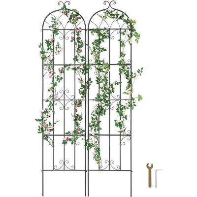 Vevor Griglia da giardino in metallo 51x220cm Set di 2 Vevor Griglia da giardino in metallo 51x220cm Set di 2