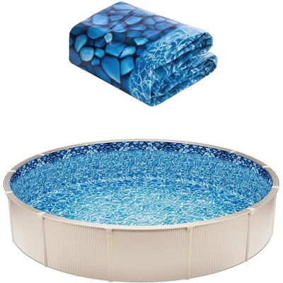 Vevor Forro de piscina redonda de 21 pies - Vinilo con solapa - Altura de pared 54 pulgadas Vevor Forro de piscina redonda de 21 pies - Vinilo con solapa - Altura de pared 54 pulgadas