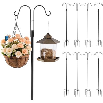 Succebuy Double Shepherds Hooks for Outdoor - Bird Feeder Pole - Garden Hooks Succebuy Double Shepherds Hooks for Outdoor - Bird Feeder Pole - Garden Hooks