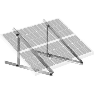 Vevor Supporto di Montaggio per Pannelli Solari 50 Pollici - Regolabile, 100-550W, Per Camper, Tetto, Barca Vevor Supporto di Montaggio per Pannelli Solari 50 Pollici - Regolabile, 100-550W, Per Camper, Tetto, Barca