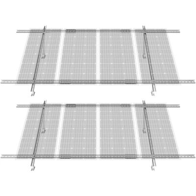 Vevor Supports de Montage pour Panneaux Solaires - Réglables 30-60° pour 4-8 Panneaux - Publicité Vevor Supports de Montage pour Panneaux Solaires - Réglables 30-60° pour 4-8 Panneaux - Publicité