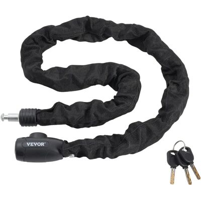 VEBOR Cadenas de vélo - 3,94 Pieds, Combinaison, 4 Clés, 8 mm - Publicité VEBOR Cadenas de vélo - 3,94 Pieds, Combinaison, 4 Clés, 8 mm - Publicité