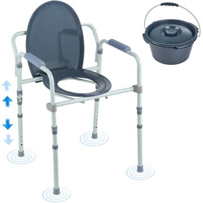 Mophorn - Bedside Commode - Adjustable height - 5.8L bucket - Chair Mophorn - Bedside Commode - Adjustable height - 5.8L bucket - Chair