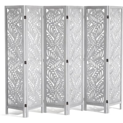 Vevor Diviseur de Chambre en Bois Blanc - Écran de Privacité à 6 Panneaux - Partition Intérieure Sculptée - Publicité Vevor Diviseur de Chambre en Bois Blanc - Écran de Privacité à 6 Panneaux - Partition Intérieure Sculptée - Publicité