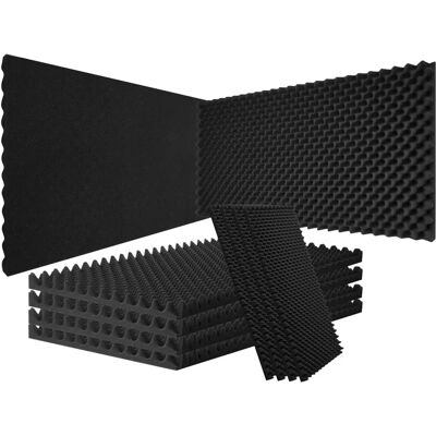 Vevor Akustik-Schaumstoffpaneele - 4er Pack Ei-Design Schalldämmung - Schwarz Vevor Akustik-Schaumstoffpaneele - 4er Pack Ei-Design Schalldämmung - Schwarz