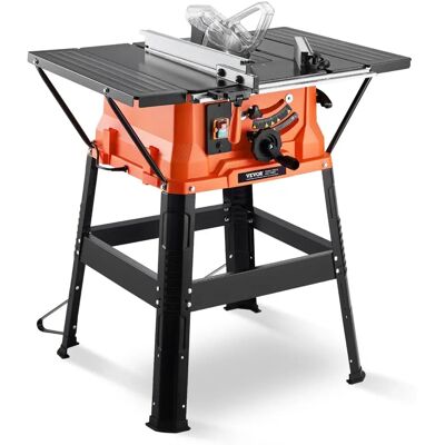 Scie de table VEVOR 1800W 254mm - Portable, 4800RPM, 200mm Capacité de coupe - Publicité Scie de table VEVOR 1800W 254mm - Portable, 4800RPM, 200mm Capacité de coupe - Publicité