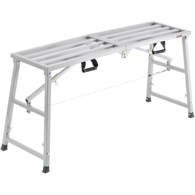 Vevor Vevor Arbeitsplattform - Verstellbare Höhe - Faltbare Stahltreppe - 800 lb Tragfähigkeit Vevor Vevor Arbeitsplattform - Verstellbare Höhe - Faltbare Stahltreppe - 800 lb Tragfähigkeit