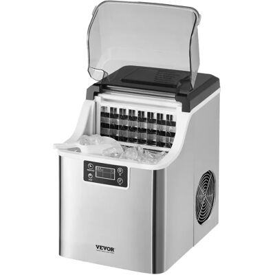 Vevor Kompakt Eismaschine - 45lbs/24h, Selbstreinigung, Tragbar Vevor Kompakt Eismaschine - 45lbs/24h, Selbstreinigung, Tragbar