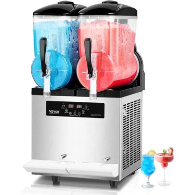 VEVOR Machine Commerciale à Granités - Deux Réservoirs de 12L - Publicité VEVOR Machine Commerciale à Granités - Deux Réservoirs de 12L - Publicité