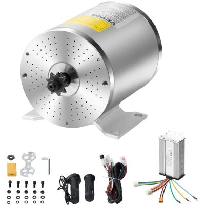 Vevor 1800W Elektrischer bürstenloser Gleichstrommotor Kit - 48V 4500rpm - Hochleistungs-Elektromotor für Go Karts E-Motorrad Vevor 1800W Elektrischer bürstenloser Gleichstrommotor Kit - 48V 4500rpm - Hochleistungs-Elektromotor für Go Karts E-Motorrad