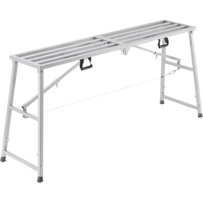 Vevor Piattaforma di lavoro - Altezza regolabile, Scala in acciaio legato pieghevole - Piattaforma portatile per ponteggio - 880 lb Vevor Piattaforma di lavoro - Altezza regolabile, Scala in acciaio legato pieghevole - Piattaforma portatile per ponteggio - 880 lb