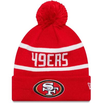New Era San Francisco 49ers Rote Winter Mütze - Fußball New Era San Francisco 49ers Rote Winter Mütze - Fußball