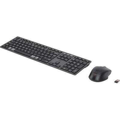HP 720 Mehrgeräte wiederaufladbares kabelloses Tastatur-Maus-Set - Schwarz HP 720 Mehrgeräte wiederaufladbares kabelloses Tastatur-Maus-Set - Schwarz