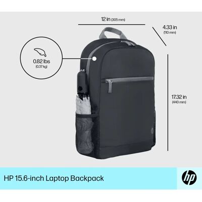 HP 15,6-Zoll Laptop-Rucksack - Wasserabweisend, Leicht, Für 15,6" HP 15,6-Zoll Laptop-Rucksack - Wasserabweisend, Leicht, Für 15,6"