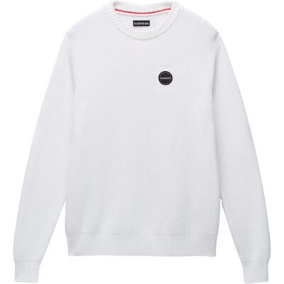 Napapijri - Prado - Hvid - 100% bomuld - Sweater Napapijri - Prado - Hvid - 100% bomuld - Sweater
