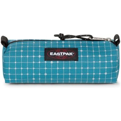 Eastpak Benchmark Single turkos och vitt - pennfodral Eastpak Benchmark Single turkos och vitt - pennfodral