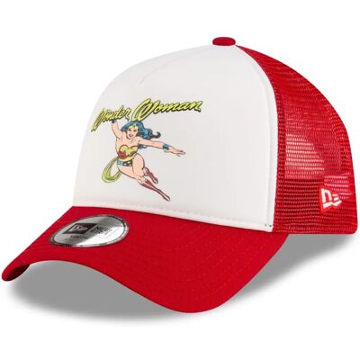 New Era Wonder Woman A-Frame Trucker Cap Scarlet - Unisex New Era Wonder Woman A-Frame Trucker Cap Scarlet - Unisex