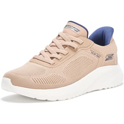 Skechers Bobs Sport Squad Chaos Trainers - Taupe - Casual Skechers Bobs Sport Squad Chaos Trainers - Taupe - Casual