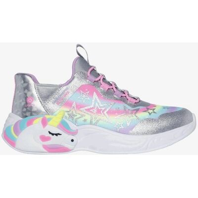 Skechers 302296L/SMLT Sueños de Unicornio - Estrella Brillante Zapatillas Niñas Plateado Multi - Zapatos Skechers 302296L/SMLT Sueños de Unicornio - Estrella Brillante Zapatillas Niñas Plateado Multi - Zapatos