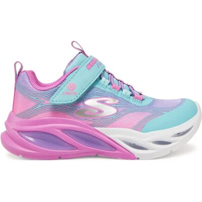 Skechers 303712L/TQMT Turquoise Multi Baskets Fille - Décontracté - Publicité Skechers 303712L/TQMT Turquoise Multi Baskets Fille - Décontracté - Publicité
