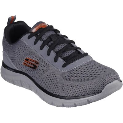 Zapatillas casual para hombre Skechers Charcoal/Orange - Skechers TRACK - LESHUR Zapatillas casual para hombre Skechers Charcoal/Orange - Skechers TRACK - LESHUR