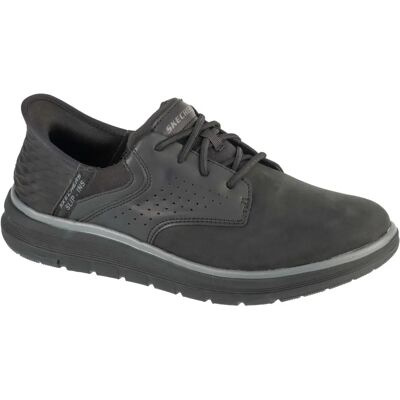 Skechers Yates - Baskets noires à enfiler - Sneakers - Publicité Skechers Yates - Baskets noires à enfiler - Sneakers - Publicité
