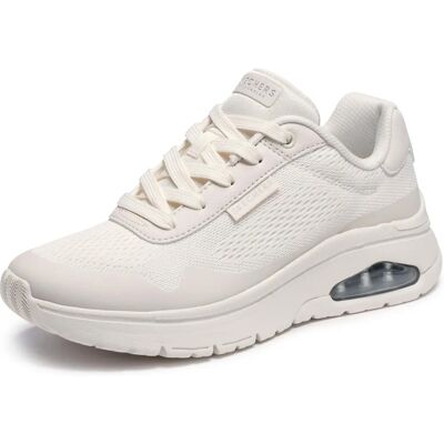 Skechers Hvite Plattform Sneakers - Sko Skechers Hvite Plattform Sneakers - Sko