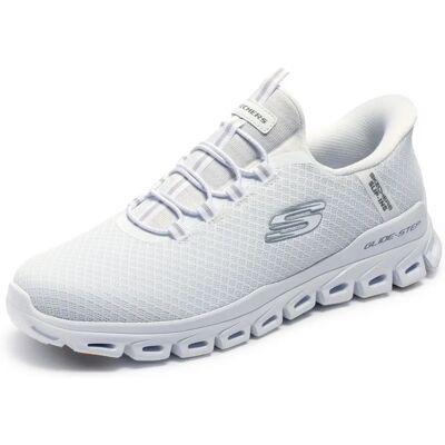 Sneakers Slip-On Skechers Glide-Step - Sportivi, Bianco, Modello 233010 Sneakers Slip-On Skechers Glide-Step - Sportivi, Bianco, Modello 233010