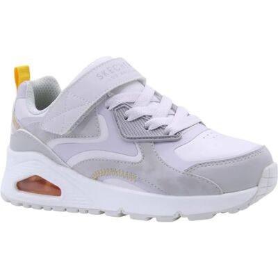 Skechers Uno Gen1 - Baskets en cuir synthétique gris clair - Tous les ans - Publicité Skechers Uno Gen1 - Baskets en cuir synthétique gris clair - Tous les ans - Publicité
