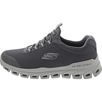 SKECHERS GLIDE-STEP Hommes Gris Slip-On Sneakers - Baskets - Publicité SKECHERS GLIDE-STEP Hommes Gris Slip-On Sneakers - Baskets - Publicité