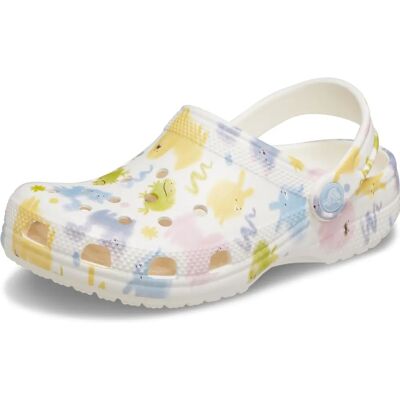 Crocs Kids Classic Pastel Pets Clog K Chalk - Clogs Crocs Kids Classic Pastel Pets Clog K Chalk - Clogs