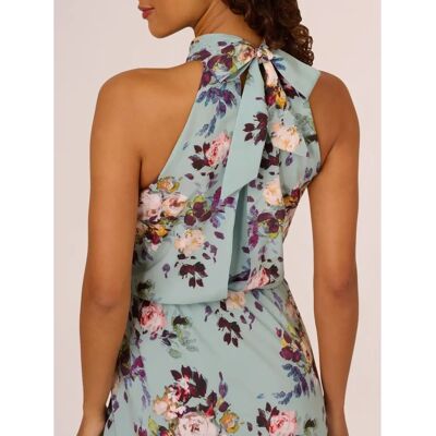 Adrianna Papell Grünes Blouson Chiffon Midikleid - Kleid Adrianna Papell Grünes Blouson Chiffon Midikleid - Kleid