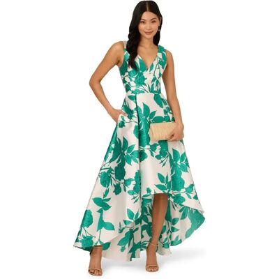 Adrianna Papell - Peony Mikado Dress - High-Low Neck - Dress Adrianna Papell - Peony Mikado Dress - High-Low Neck - Dress