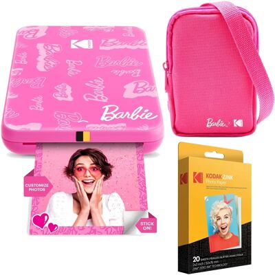 Kodak - Barbie Step Slim Wireless Portable Photo Printer Kodak - Barbie Step Slim Wireless Portable Photo Printer