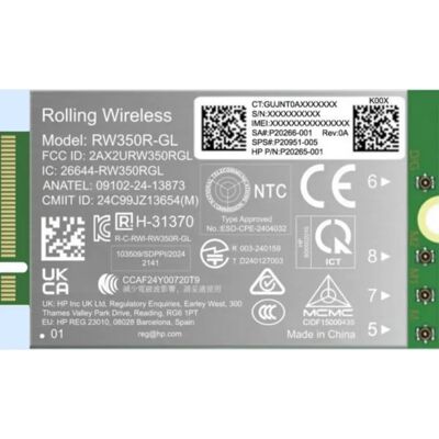 HP B8BD3AA - Carte interface WWAN 4G LTE-Advanced Pro Cat19 HP B8BD3AA - Carte interface WWAN 4G LTE-Advanced Pro Cat19
