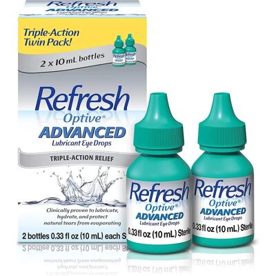 Refresh Optive Advanced Eye Drops - Dry Eye Relief Refresh Optive Advanced Eye Drops - Dry Eye Relief