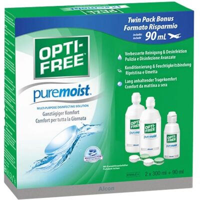 Alcon PureMoist Kontaktlinsenlösung - Hydratisierung & Reinigung Alcon PureMoist Kontaktlinsenlösung - Hydratisierung & Reinigung