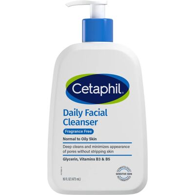 Cetaphil - Daily Facial Cleanser - Fragrance-Free - 473 ml - Facial Cleanser Cetaphil - Daily Facial Cleanser - Fragrance-Free - 473 ml - Facial Cleanser