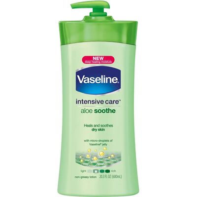 Lotion Hydratante à l'Aloe Vaseline Intensive Care - Lotion - Publicité Lotion Hydratante à l'Aloe Vaseline Intensive Care - Lotion - Publicité